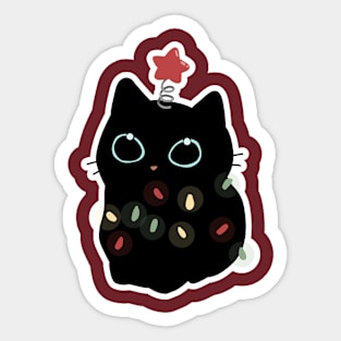 Cat Christmas Tree (CAT)!! Sticker